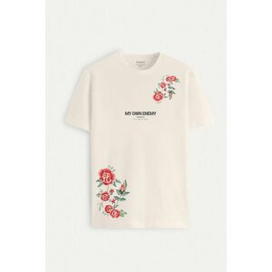 Tričko, Barva Ekru, s Potiskem My Own Enemy obraz