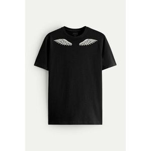 Tričko, Barva Černá, s Potiskem Angel Wings obraz