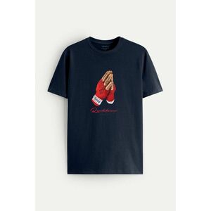 Tričko, Barva Modrá, s Potiskem Champion Fighter obraz