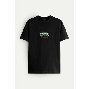 Tričko, Barva Černá, s Potiskem Live Laugh Love obraz