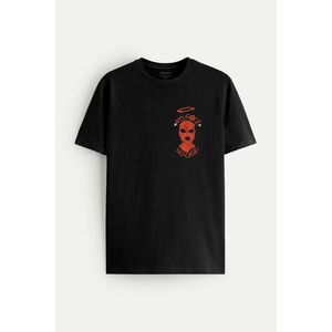 Tričko, Barva Černá, s Potiskem No Face No Case obraz