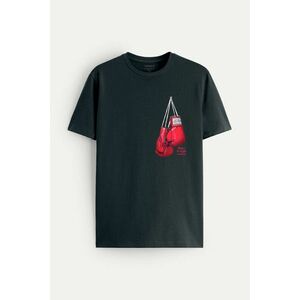 Tričko, Barva Železitě Šedá, s Potiskem Boxing Legend obraz