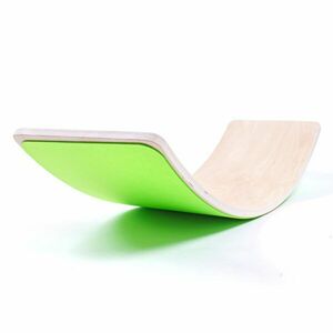 Sportago balanční dřevěná deska Courve, zelená obraz