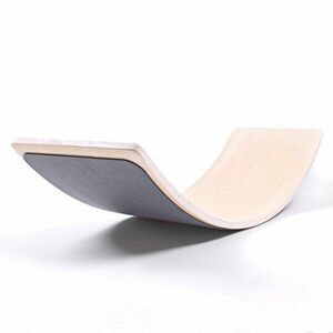 Sportago balanční dřevěná deska Courve, šedá obraz