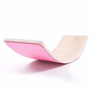 Sportago balanční dřevěná deska Courve, růžová obraz