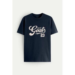 Tričko, Barva Modrá, s Potiskem The Real Goat obraz