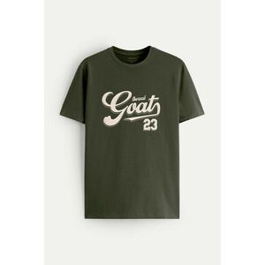 Tričko, Barva Khaki, s Potiskem The Real Goat obraz
