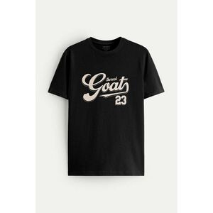 Tričko, Barva Černá, s Potiskem The Real Goat obraz