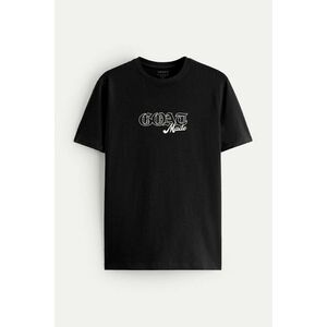 Tričko, Barva Černá, s Potiskem Goat Made obraz