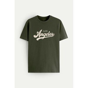 Tričko, Barva Khaki, s Potiskem Los Angeles obraz