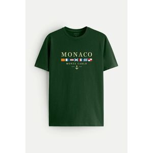 Tričko, Barva Zelená, s Potiskem Monte Carlo obraz