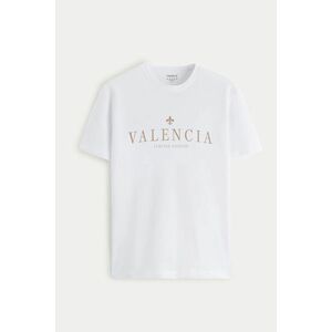 Tričko, Barva Bílá, s Potiskem Valencia Limited obraz