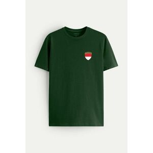 Tričko, Barva Zelená, s Potiskem Monaco Flag obraz