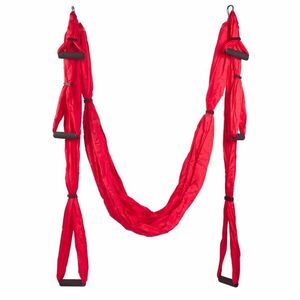 Závěs na jógu Sportago Fly Yoga, červený obraz