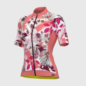 ALÉ Cyklistický dres s krátkým rukávem - PR-S GARDEN LADY - růžová/bílá/bordó S obraz