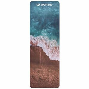Designová TPE podložka na jógu Sportago s mikrovláknem 183x61 cm - pacific - 4 mm obraz
