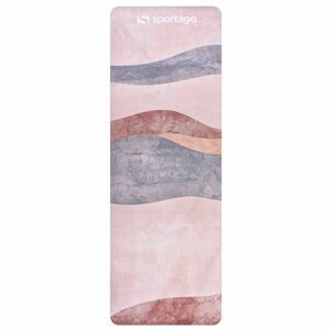 Designová TPE podložka na jógu Sportago s mikrovláknem 183x61 cm - clay - 4 mm obraz