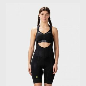 ALÉ Cyklistické kalhoty krátké s laclem - R-EV1 VELOCITY PLUS LADY - černá M obraz