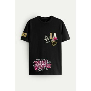 Tričko, Barva Černá, s Potiskem La Graffiti obraz