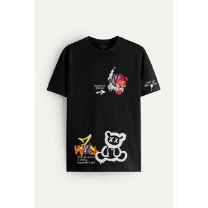 Tričko, Barva Černá, s Potiskem Creative Rebel obraz