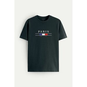 Tričko, Barva Železitě Šedá, s Potiskem Paris La Vie obraz