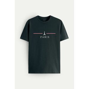 Tričko, Barva Železitě Šedá, s Potiskem Paris design-clothing-minimal obraz