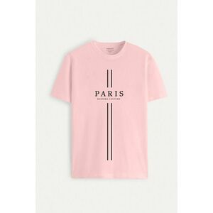 Tričko, Barva Růžová, s Potiskem Saint Paris Germain obraz