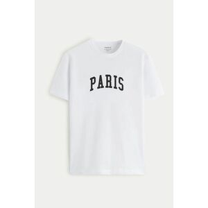 Tričko, Barva Bílá, s Potiskem Paris Letters obraz