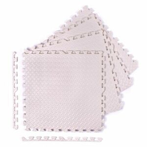 Puzzle podložka Sportago Easy-Lock 30x30x1, 2 cm, 4 ks, bílá obraz