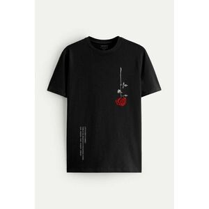 Tričko, Barva Černá, s Potiskem Eden Rose obraz