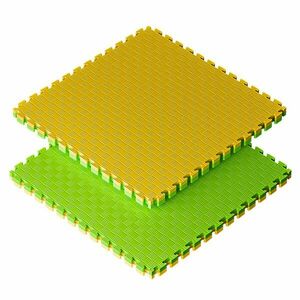 Sportago Tatami Taekwondo podložka 100x100cm žlutá-zelená - 4 cm obraz