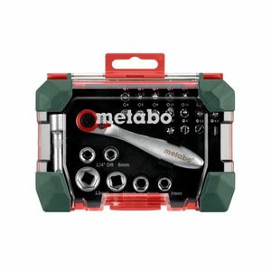 METABO Cyklistické nářadí - BIT AND RATCHET BOX - černá obraz