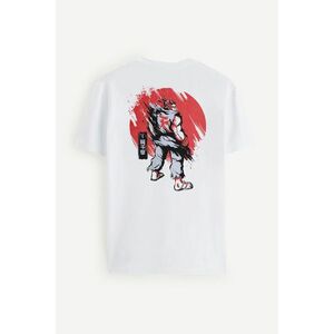 Tričko, Barva Bílá, s Potiskem Street Fighter obraz