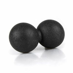 Masážní TPE dvojmíček Sportago 12x6 cm - černá obraz