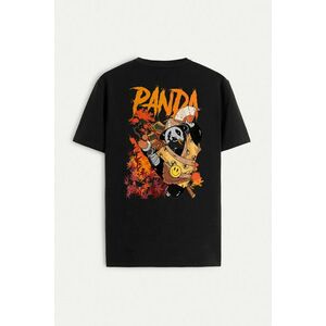 Tričko, Barva Černá, s Potiskem Panda Warrior obraz