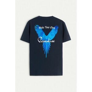 Tričko, Barva Modrá, s Potiskem Your Own Paradise obraz