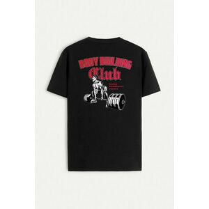 Tričko, Barva Černá, s Potiskem Body Building Club obraz