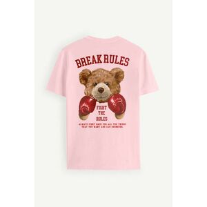 Tričko, Barva Růžová, s Potiskem Boxer Teddy obraz