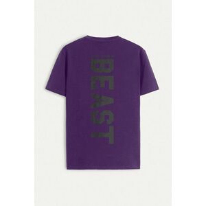 Tričko, Barva Fialová , s Potiskem Lift Like A Beast obraz