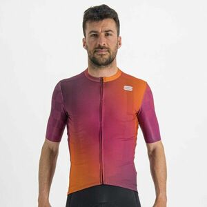 SPORTFUL Cyklistický dres s krátkým rukávem - ROCKET - oranžová/růžová/bordó S obraz