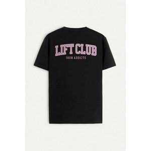Tričko, Barva Černá, s Potiskem Lift Club obraz