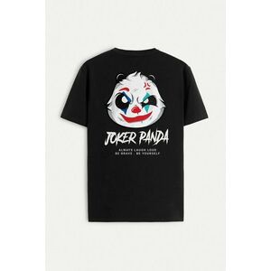 Tričko, Barva Černá, s Potiskem Joker Panda obraz