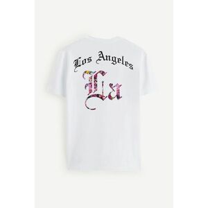 Tričko, Barva Bílá, s Potiskem Los Angeles LA Colors obraz