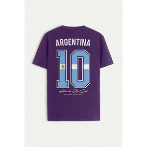 Tričko, Barva Fialová , s Potiskem Hand Of God 10 obraz