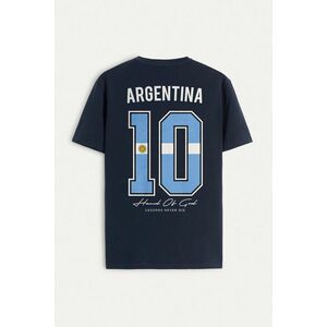 Tričko, Barva Modrá, s Potiskem Hand Of God 10 obraz