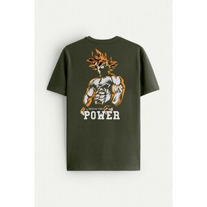 Tričko, Barva Khaki, s Potiskem SS God Power obraz