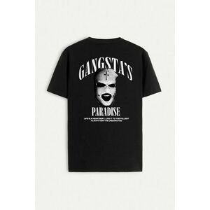 Tričko, Barva Černá, s Potiskem Gangstas Paradise obraz