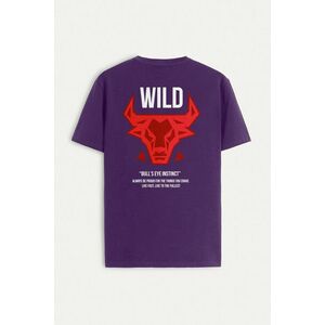 Tričko, Barva Fialová , s Potiskem Bulls Eye obraz