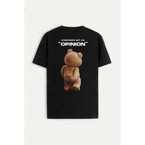 Tričko, Barva Černá, s Potiskem Teddys Opinion obraz