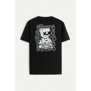 Tričko, Barva Černá, s Potiskem Worldwide Teddy obraz